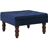 Stolička námořnická modrá 60 × 60 × 36 cm samet - Footstool