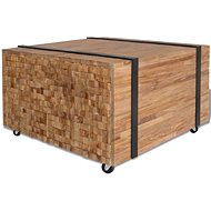 Odkládací stolek, teak, 60x60x38 cm - Odkládací stolek