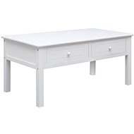 Konferenční stolek bílý 100 × 50 × 45 cm dřevo - Konferenční stolek