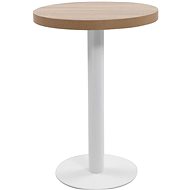 Bistro table light brown 60 cm MDF - Side Table