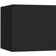 Noční stolky 2 ks černé 30,5 × 30 × 30 cm dřevotříska - Noční stolek