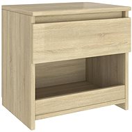 Noční stolek dub sonoma 40 × 30 × 39 cm dřevotříska - Noční stolek