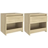 Bedside tables 2 pcs oak sonoma 40 x 30 x 39 cm chipboard - Night Stand
