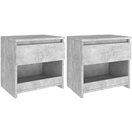 Noční stolky 2 ks betonově šedé 40 × 30 × 39 cm dřevotříska - Night Stand