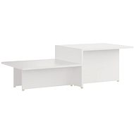 Konferenční stolek bílý 111,5 × 50 × 33 cm dřevotříska - Konferenční stolek