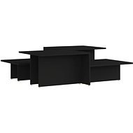 Konferenční stolky 2 ks černé 111,5 × 50 × 33 cm dřevotříska - Konferenční stolek