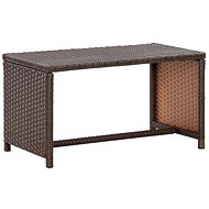 Konferenční stolek hnědý 70 × 40 × 38 cm polyratan - Konferenční stolek