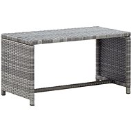 Konferenční stolek antracitový 70 × 40 × 38 cm polyratan - Konferenční stolek