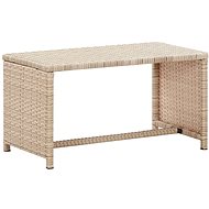 Konferenční stolek béžový 70 × 40 × 38 cm polyratan - Konferenční stolek