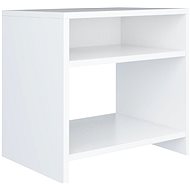 Noční stolek bílý 40 × 30 × 40 cm dřevotříska - Night Stand