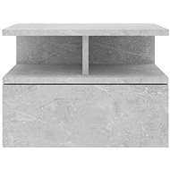 Wall-mounted bedside tables 2 pcs concrete grey 40x31x27cm chipboard - Night Stand