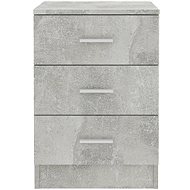 Noční stolky 2 ks betonově šedé 38 x 35 x 56 cm dřevotříska - Night Stand