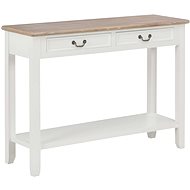 Konzolový stolek bílý 110 × 35 × 80 cm dřevo - Console Table