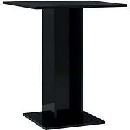 Bistro stolek černý s vysokým leskem 60 × 60 × 75 cm dřevotříska - Barový stůl