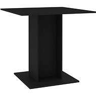 Jídelní stůl černý 80 × 80 × 75 cm dřevotříska - Jídelní stůl