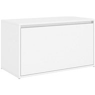 Hall bench 80 × 40 × 45 cm, white chipboard - Shoe Rack