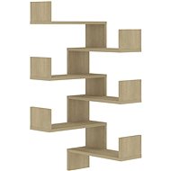 Wall corner shelves 2 pcs oak sonoma 40×40×50 cm chipboard - Shelf
