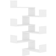Wall corner shelves 2 pcs white 40 × 40 × 50 cm chipboard - Shelf