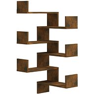 Wall corner shelves 2 pcs smoked oak 40 × 40 × 50 cm - Shelf