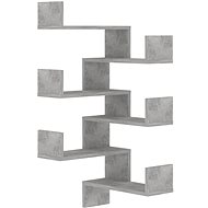 Wall corner shelves 2pcs concrete grey 40×40×50cm chipboard - Shelf