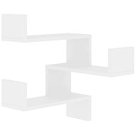 Wall corner shelf white 40 × 40 × 50 cm chipboard - Shelf
