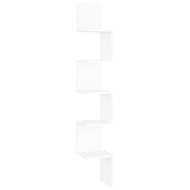 Wall corner shelf white 20 × 20 × 127,5 cm chipboard - Shelf