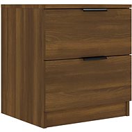 Noční stolek hnědý dub kompozitní dřevo - Night Stand