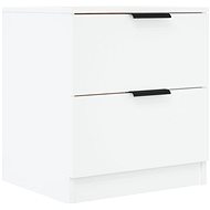 Noční stolek bílý kompozitní dřevo - Night Stand