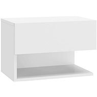 Nástěnný noční stolek bílý - Nočný stolík