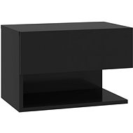 Wall-mounted bedside table black - Night Stand