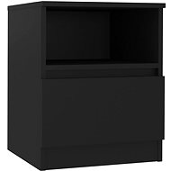 Noční stolek černý 40 × 40 × 50 cm dřevotříska - Night Stand