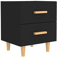 Noční stolek černý 40 × 35 × 47,5 cm - Night Stand