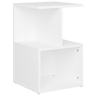 Noční stolek bílý 35 × 35 × 55 cm dřevotříska - Night Stand