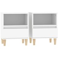 Bedside tables 2 pcs white 40×35×50 cm - Night Stand