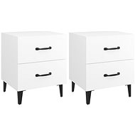 Noční stolky 2 ks bílé 40 × 35 × 47,5 cm - Night Stand