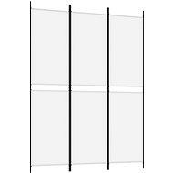 3dílný paraván bílý 150×200 cm textil - Room Divider