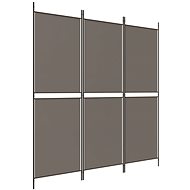 3dílný paraván antracitový 150×180 cm textil - Paraván