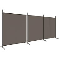 23-piece screen anthracite 525×180 cm textile - Room Divider