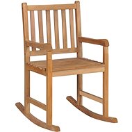 Solid Teak Rocking Chair - Armchair