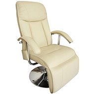 Massage chair creamy white artificial leather - Massage Chair