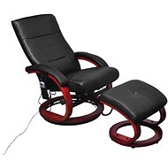 Massage chair with black faux leather chair - Massage Chair