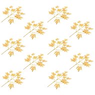 Artificial Maple Leaves 10 pcs Gold 75cm - Artificial Flower