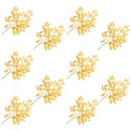 Artificial Ficus Leaves 10 pcs Gold 65cm - Artificial Flower