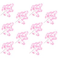 Artificial Ginko Biloba Leaves 10 pcs Pink 65cm - Artificial Flower