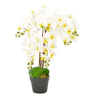Artificial Orchid Plant with White Flowerpot 60cm - Artificial Flower