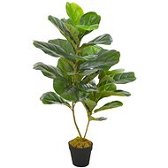 Artificial Ficus Lyre Plant with Flowerpot Green 90cm - Artificial Flower