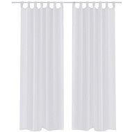 White Translucent Curtains - 2 pcs - 140 x 175cm - Drape