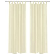 Cream Translucent Curtains - 2 pcs - 140 x 245cm - Drape