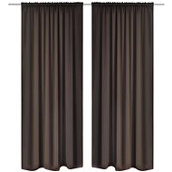 2 pcs brown Blackout Curtains with a Tunnel 135 x 245cm - Drape