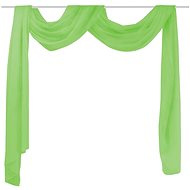 Translucent Voile Curtain 140 x 600cm, Green - Drape